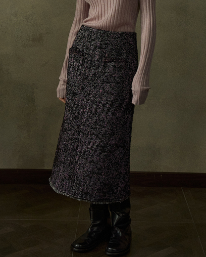 モノフォーム スリットツイードスカート 10442