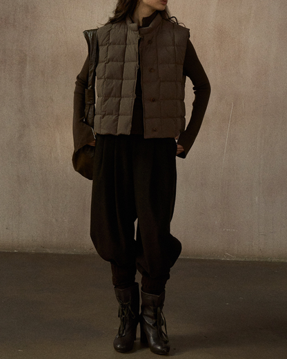 キルティングダウンジャケットベスト 10241
