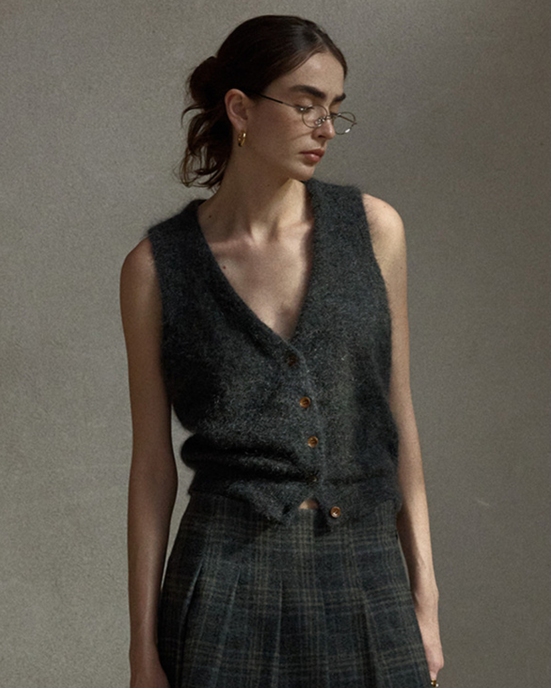 ソフトニットVネックベスト 10492