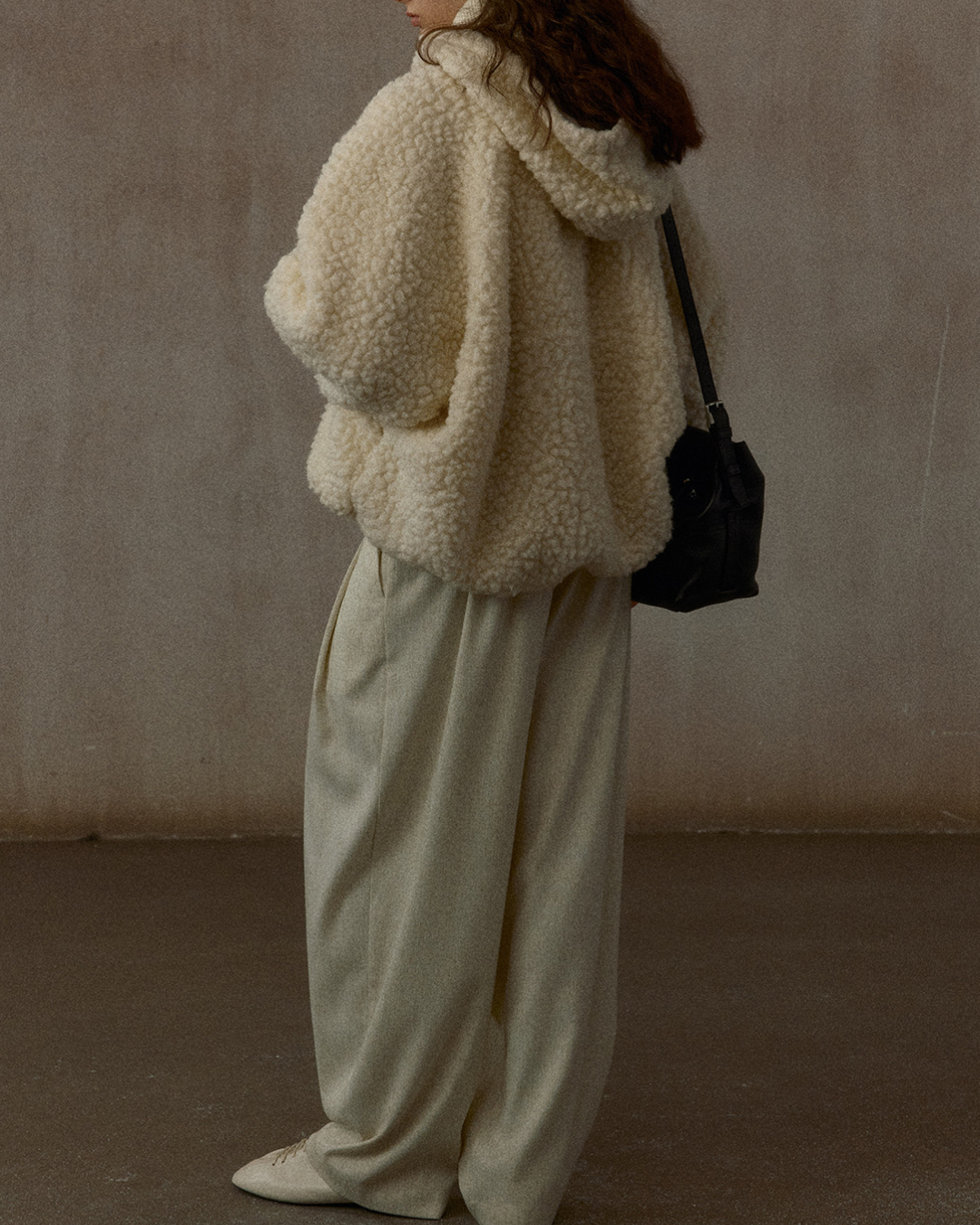 フーディーボアオーバージャケット 10326