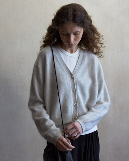 シャープショートニットカーディガン 10497