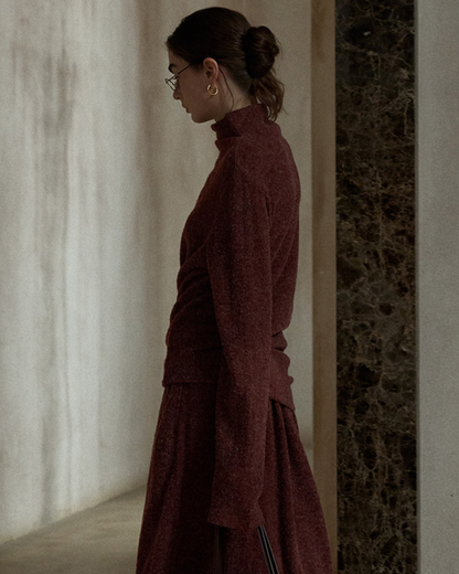 ベーシックニットハイネック 10486