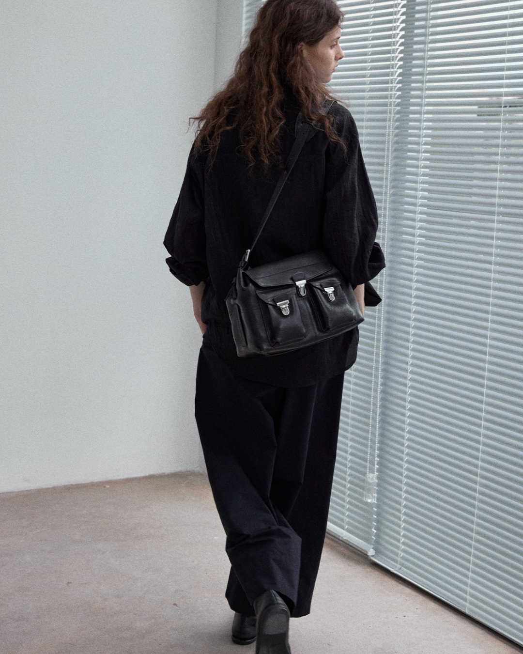 ワッシャーラインノワールシャツ 10343