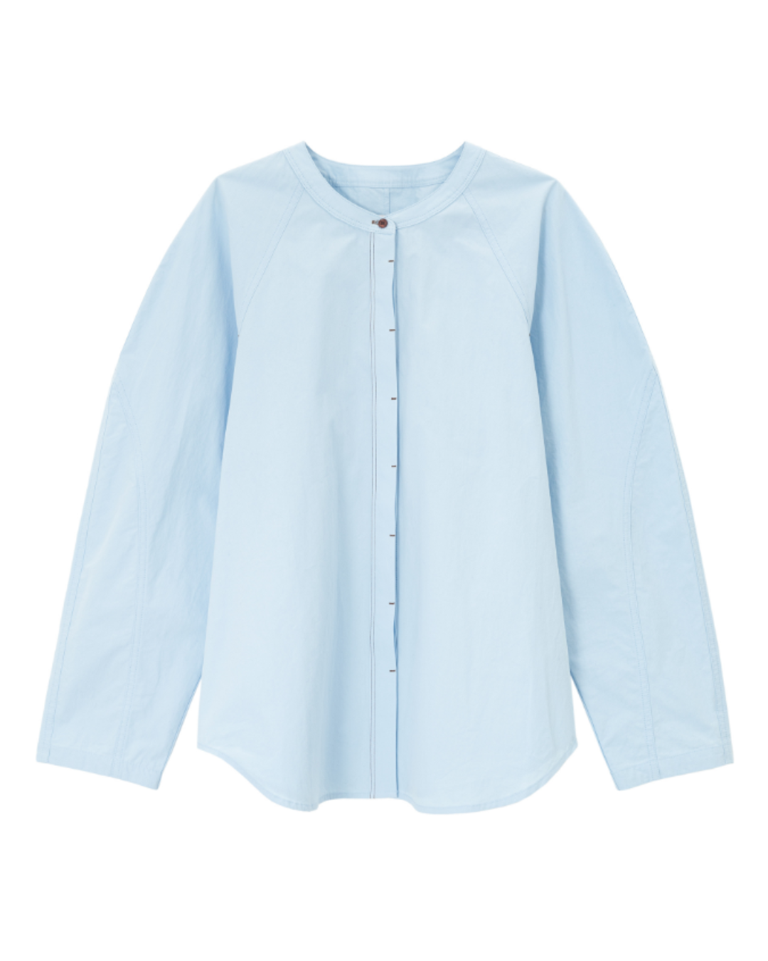 ノーカラーオーバーシャツ 10208