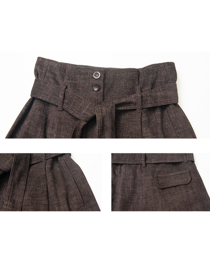 ツーカラーストラップカジュアルパンツ 10222