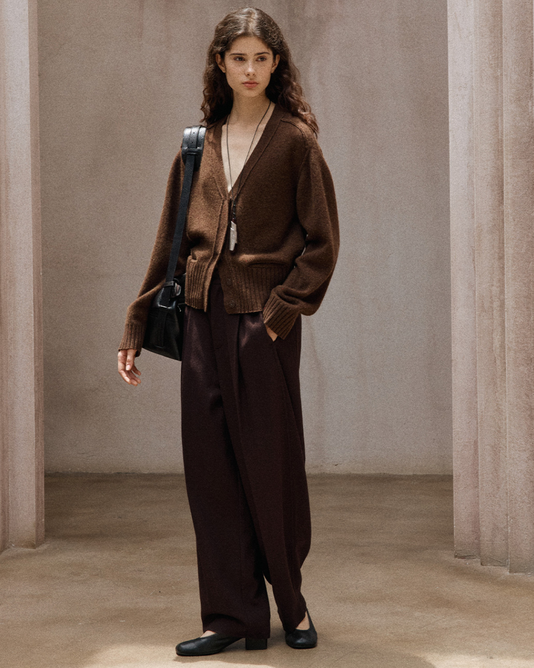 スリークショートニットカーディガン 10378