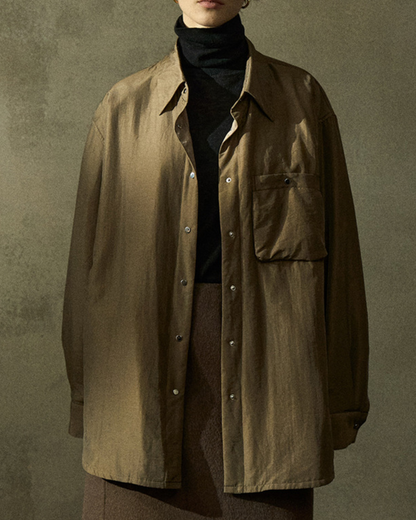 キルティングポケットオーバーシャツ 10202