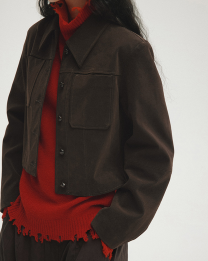 エフォートレススエードショートジャケット 10466