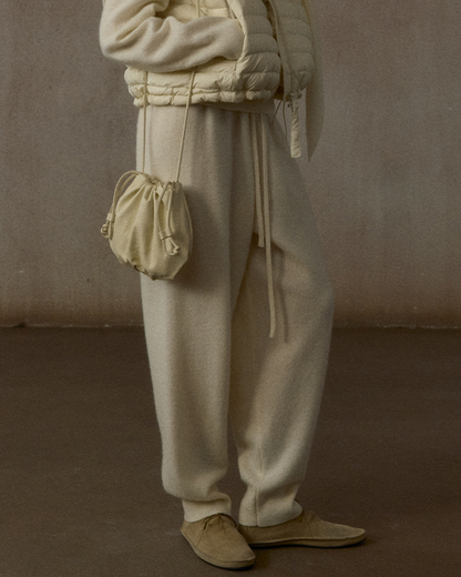 クロップドウエストゴムカジュアルパンツ 10312