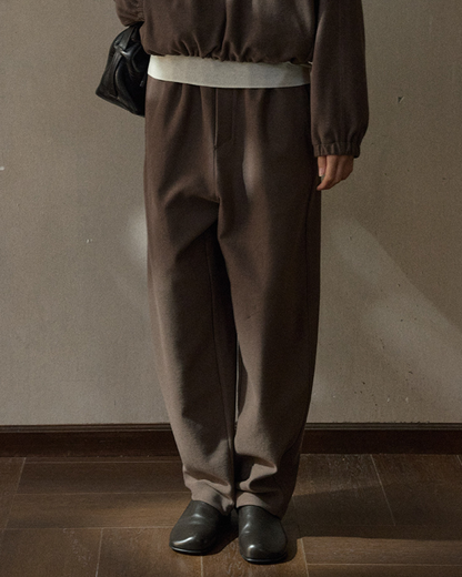 ミニマルウエストゴムワイドパンツ 10774