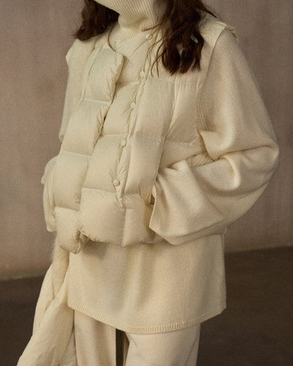 キルティングダウンショートベスト 10242