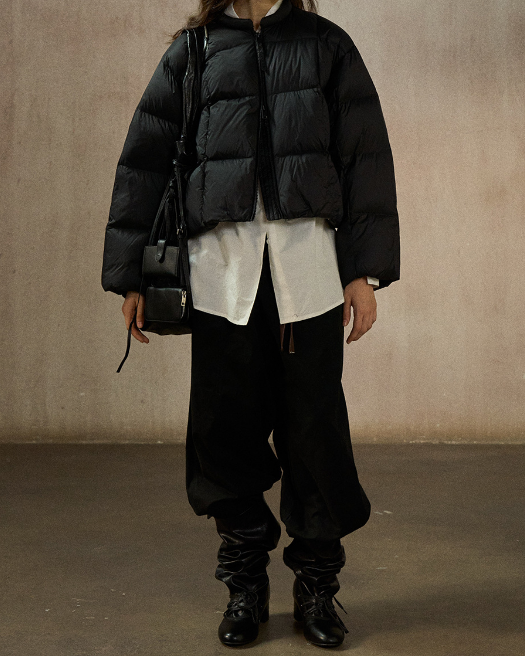 クルーネックショートコート 10274