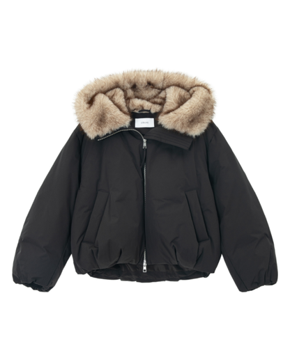 フェイクファーショートコート 10256