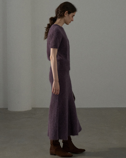 フローヘムシェイプテールニットスカート 10431