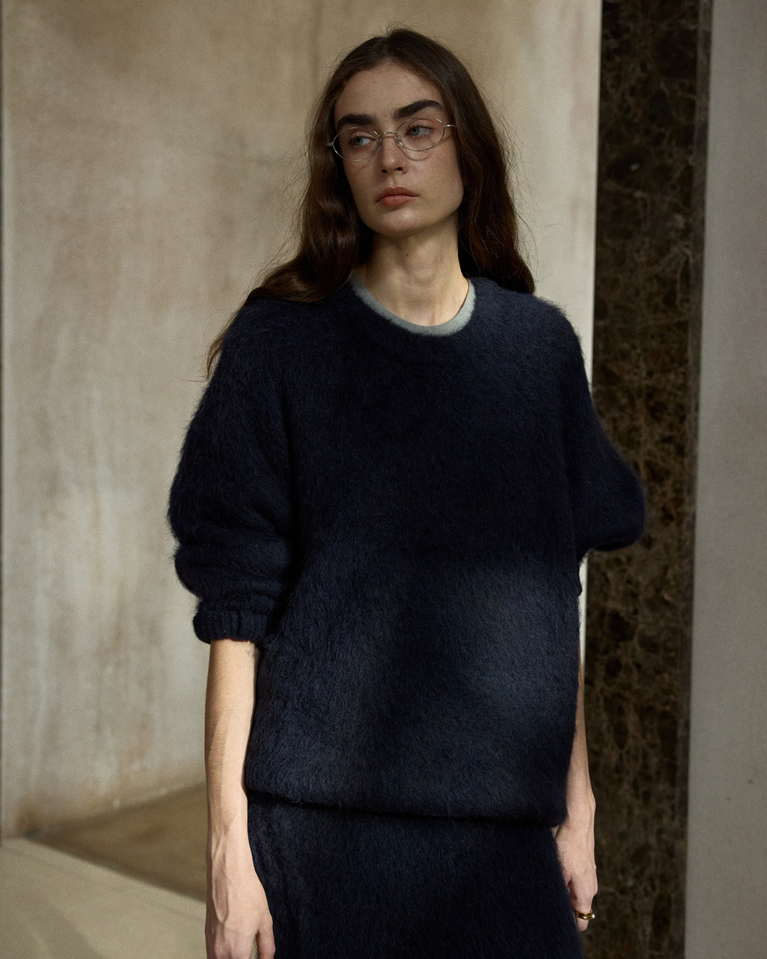 ストラクチャーモードニットプルオーバー 10397