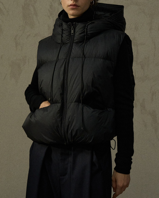 ドローコードフーディーダウンベスト 10258