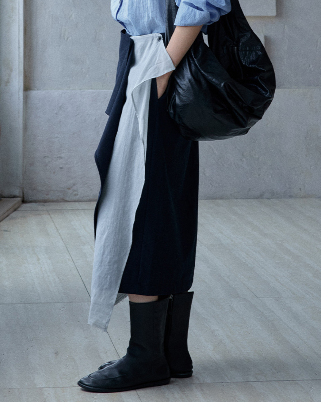 イレギュラーラップロングスカート 10185