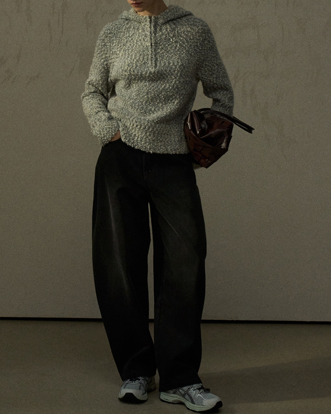 ハーフジッパーフーディープルオーバー 10278