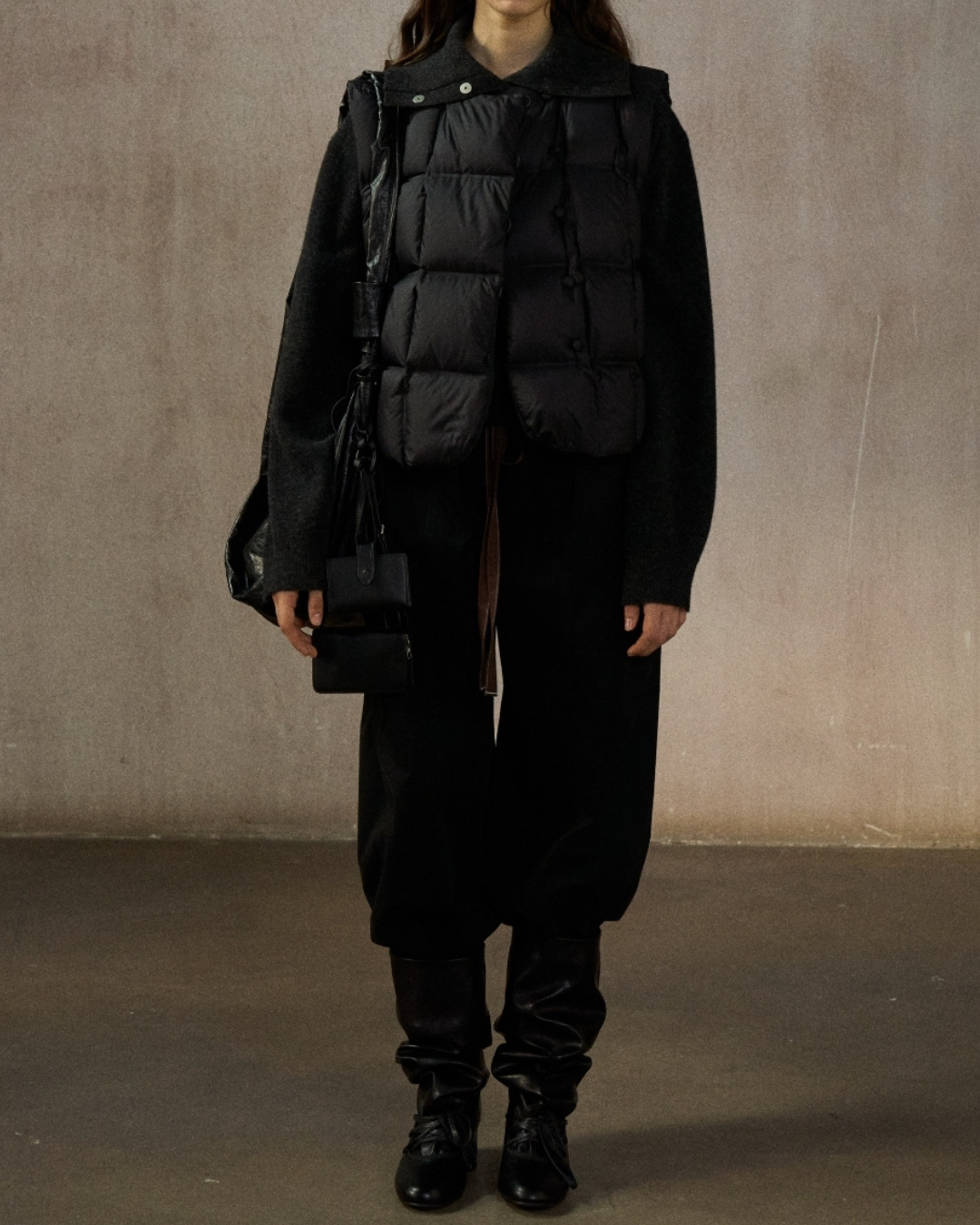 キルティングダウンショートベスト 10242