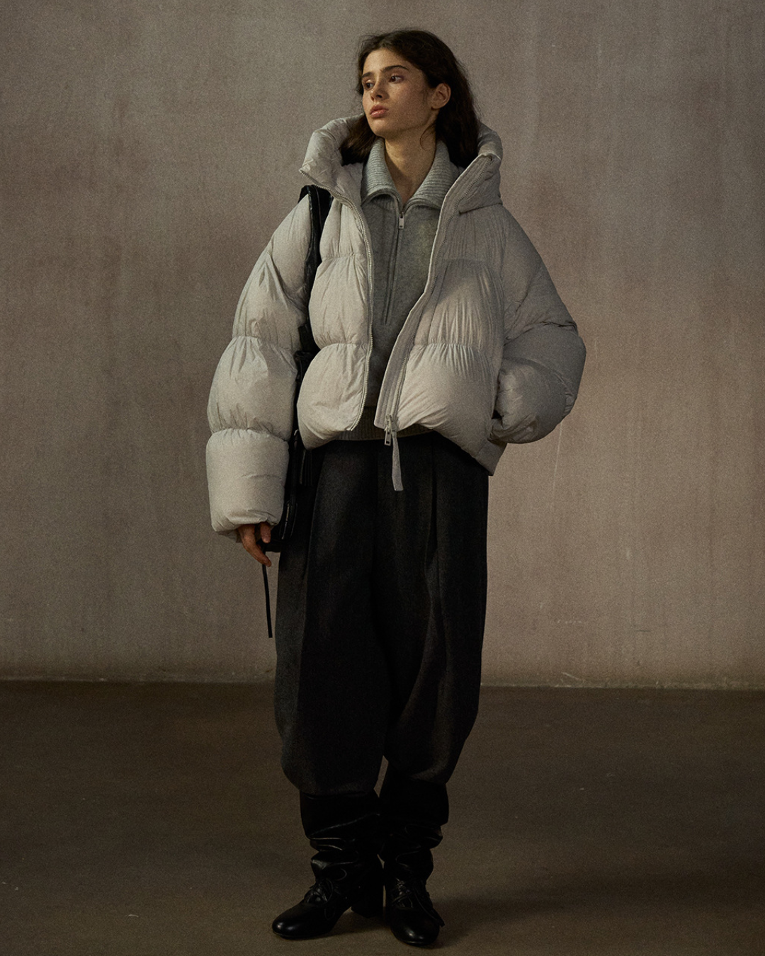 ショートフーディーダウンコート 10254