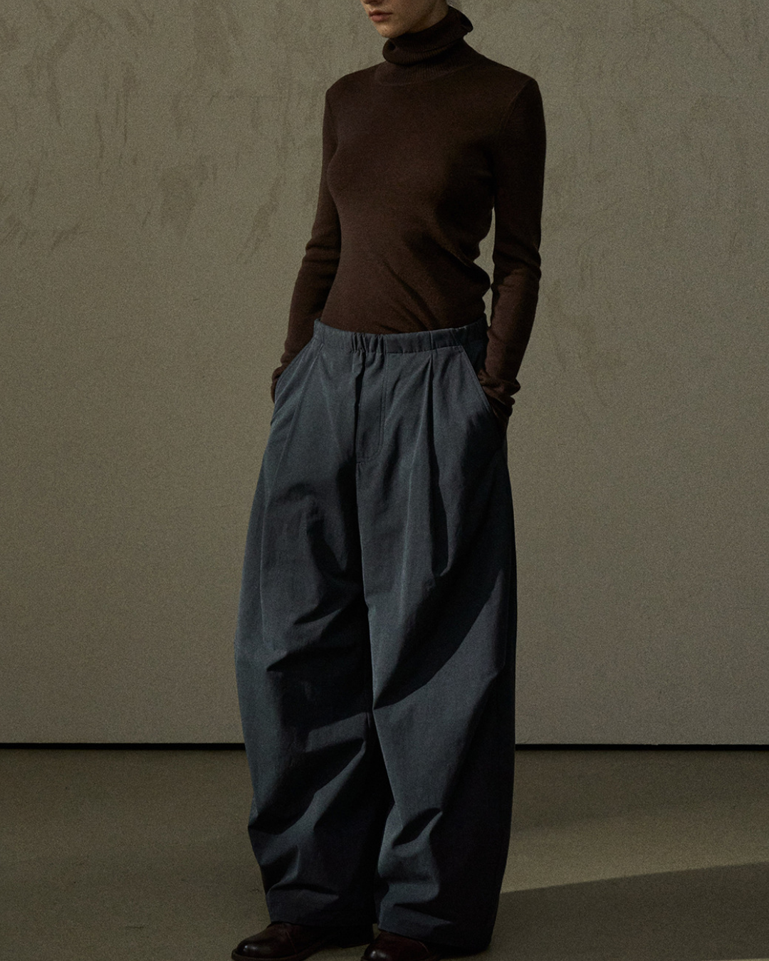 ハイネックスリムニットプルオーバー 10291