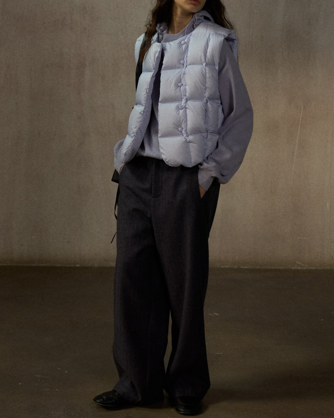 ダウンジャケットショートベスト 10239