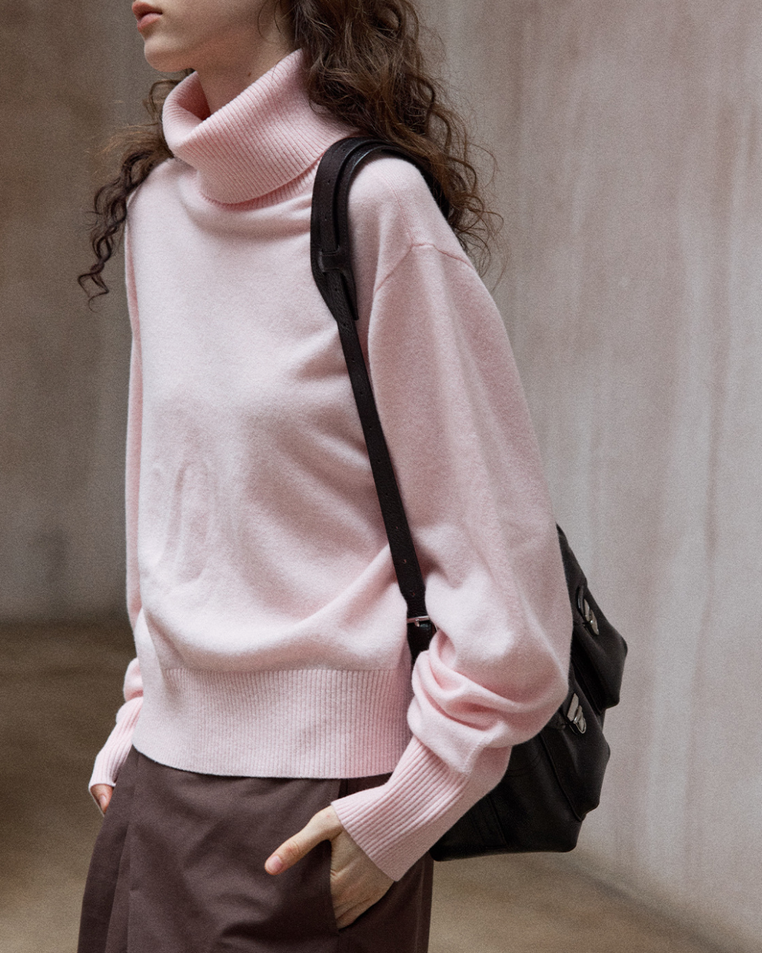 タートルネックウォームトーンニットプルオーバー 10138