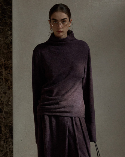 ベーシックニットハイネック 10486