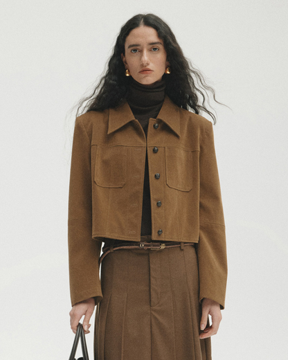 エフォートレススエードショートジャケット 10466