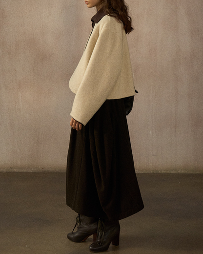 ノーカラーショートジャケット 10245