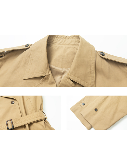 ダブルブレストミディジャケット 10221