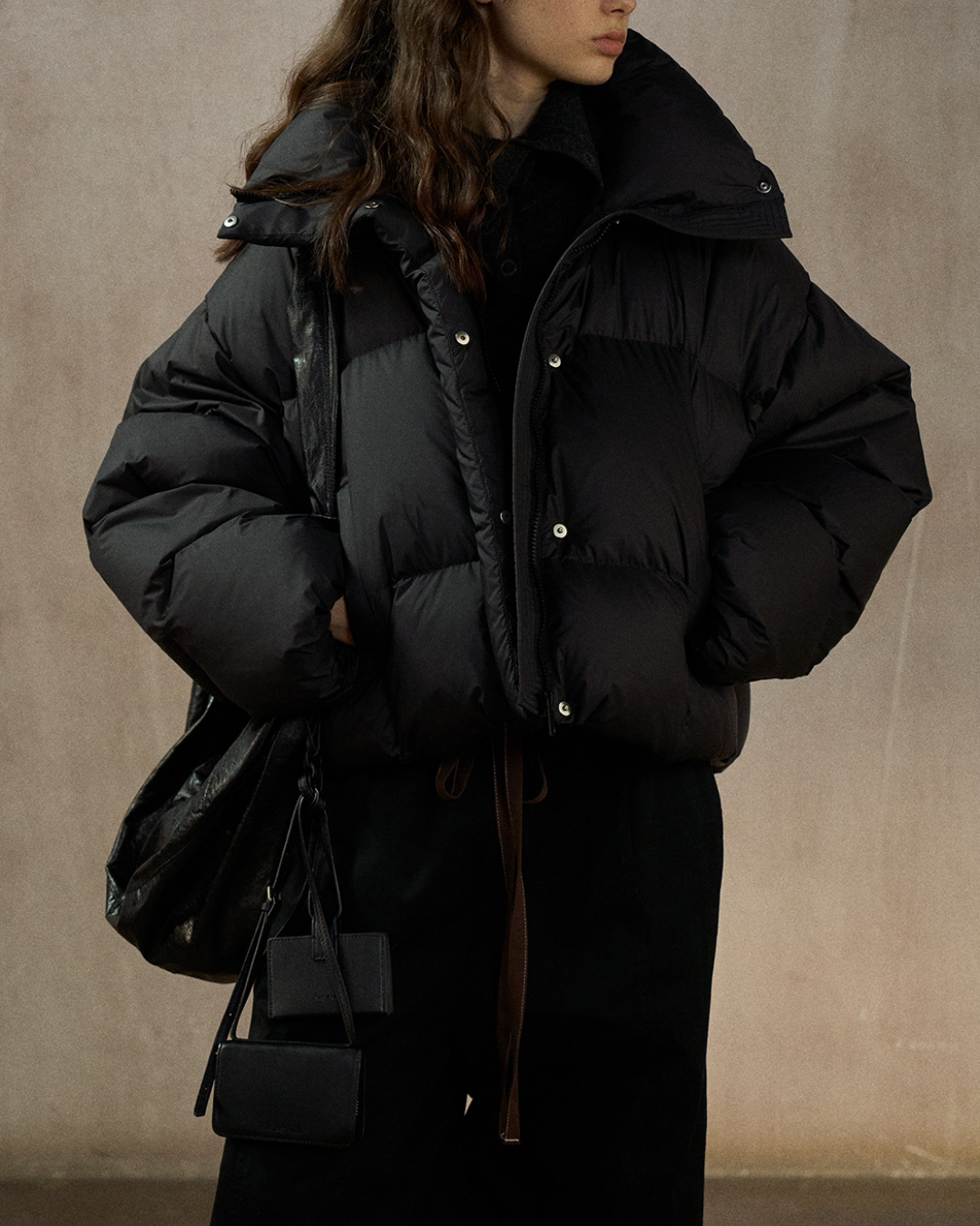 スタンドカラーショートダウンコート 10270