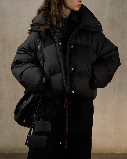 スタンドカラーショートダウンコート 10270