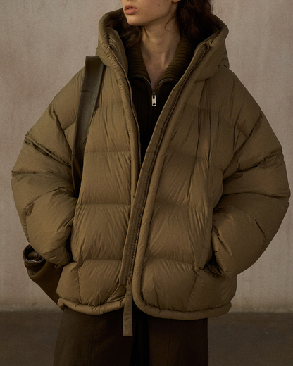 フーディーミディダウンコート 10280