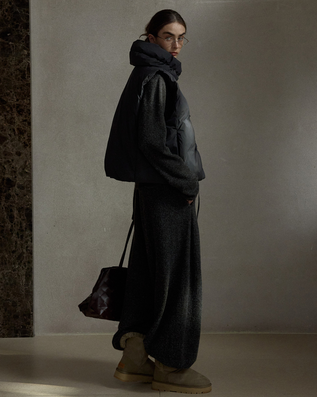 ジオメトリックダウンジレ 10398