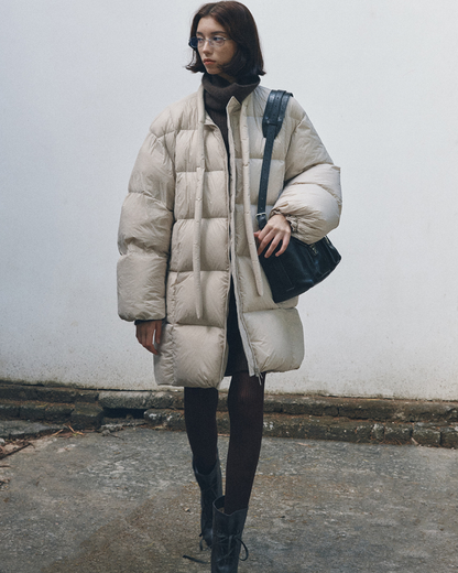 ミディストラップダウンコート 10375