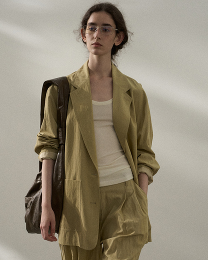 エッジラインテーラードロングジャケット 10366