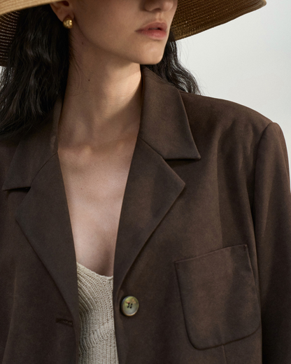 シャープラインスエードテーラード 10459