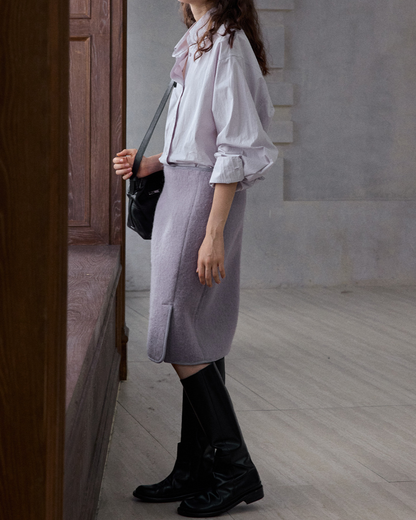 ハイウエストサイドスリットストレートスカート 10232