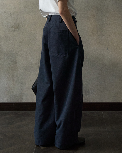 デニムカーブブレードパンツ 10346