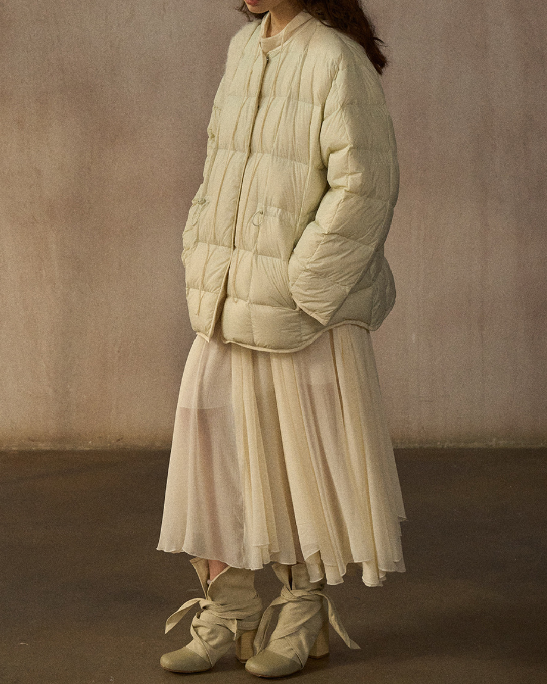 バイカラーリバーシブルダウンコート 10244