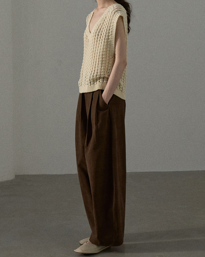 ハイウエストタックカジュアルパンツ 10229