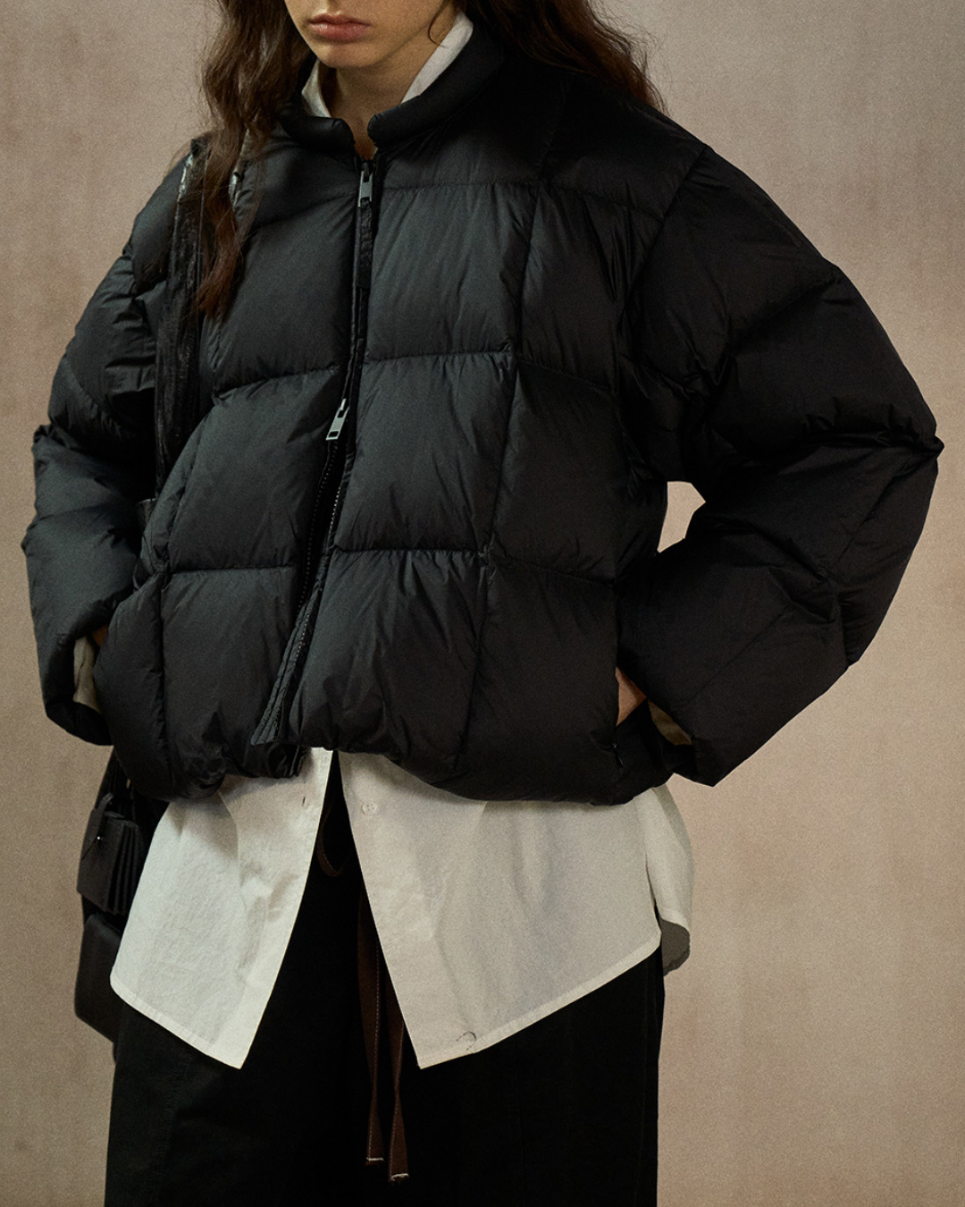 クルーネックショートコート 10274