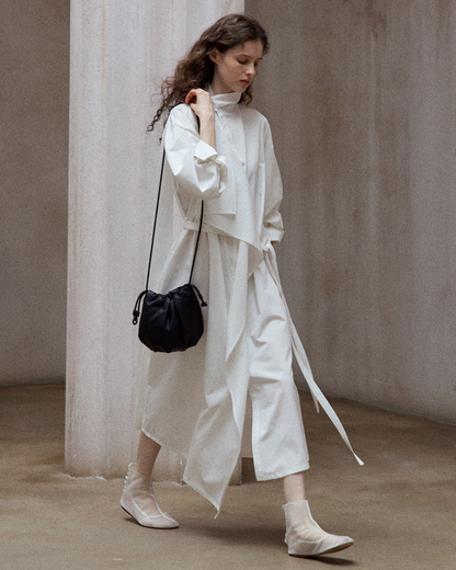 アシンメトリーフロウストラップワンピース 10340