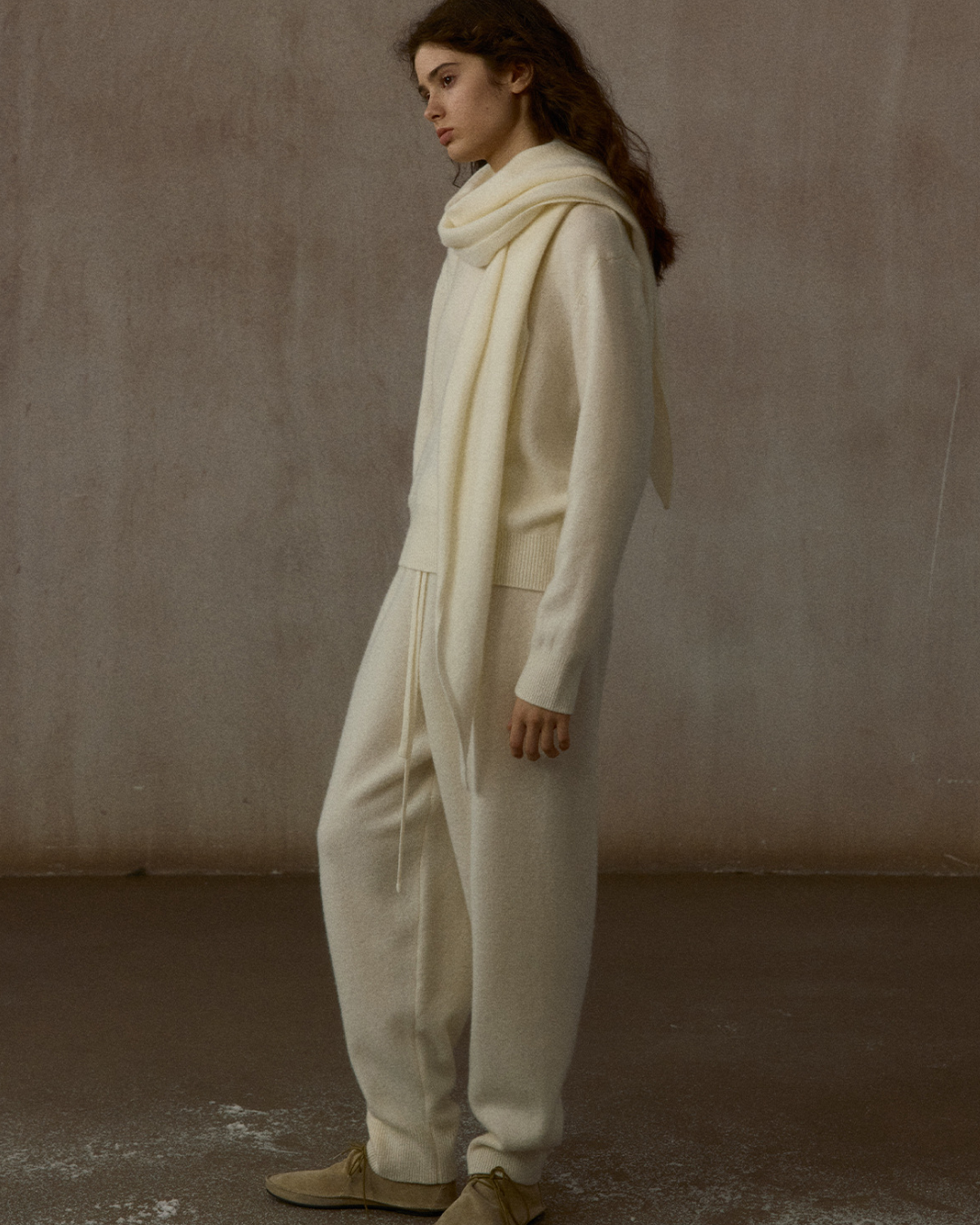 クロップドウエストゴムカジュアルパンツ 10312