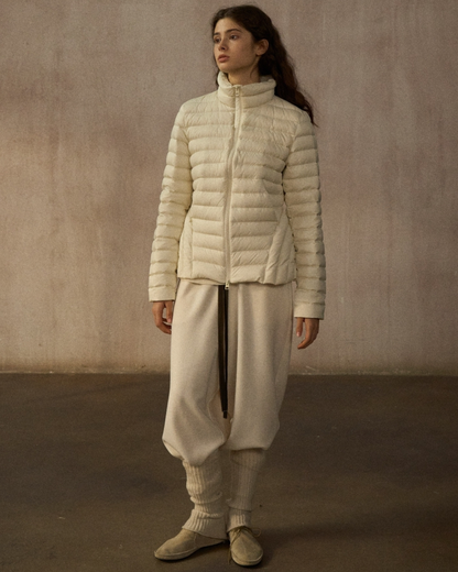 スタンドカラーショートダウンコート 10249