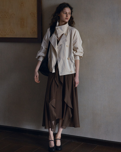 シンクロニシティアシンメトリバックレスドレスワンピース 10526