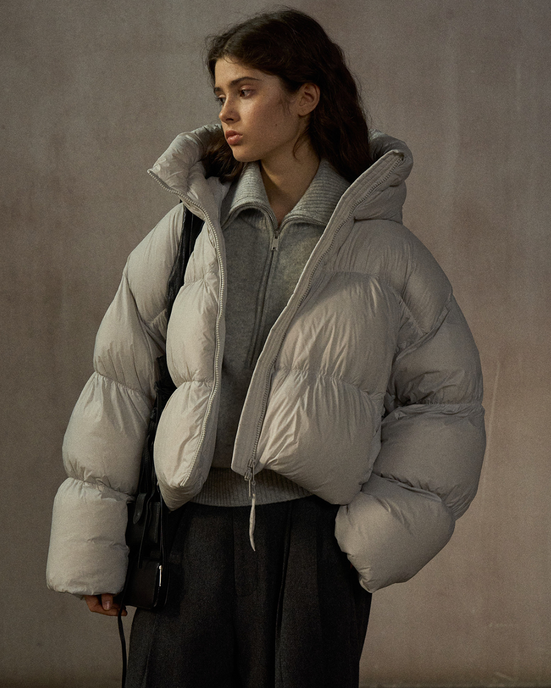 ショートフーディーダウンコート 10254