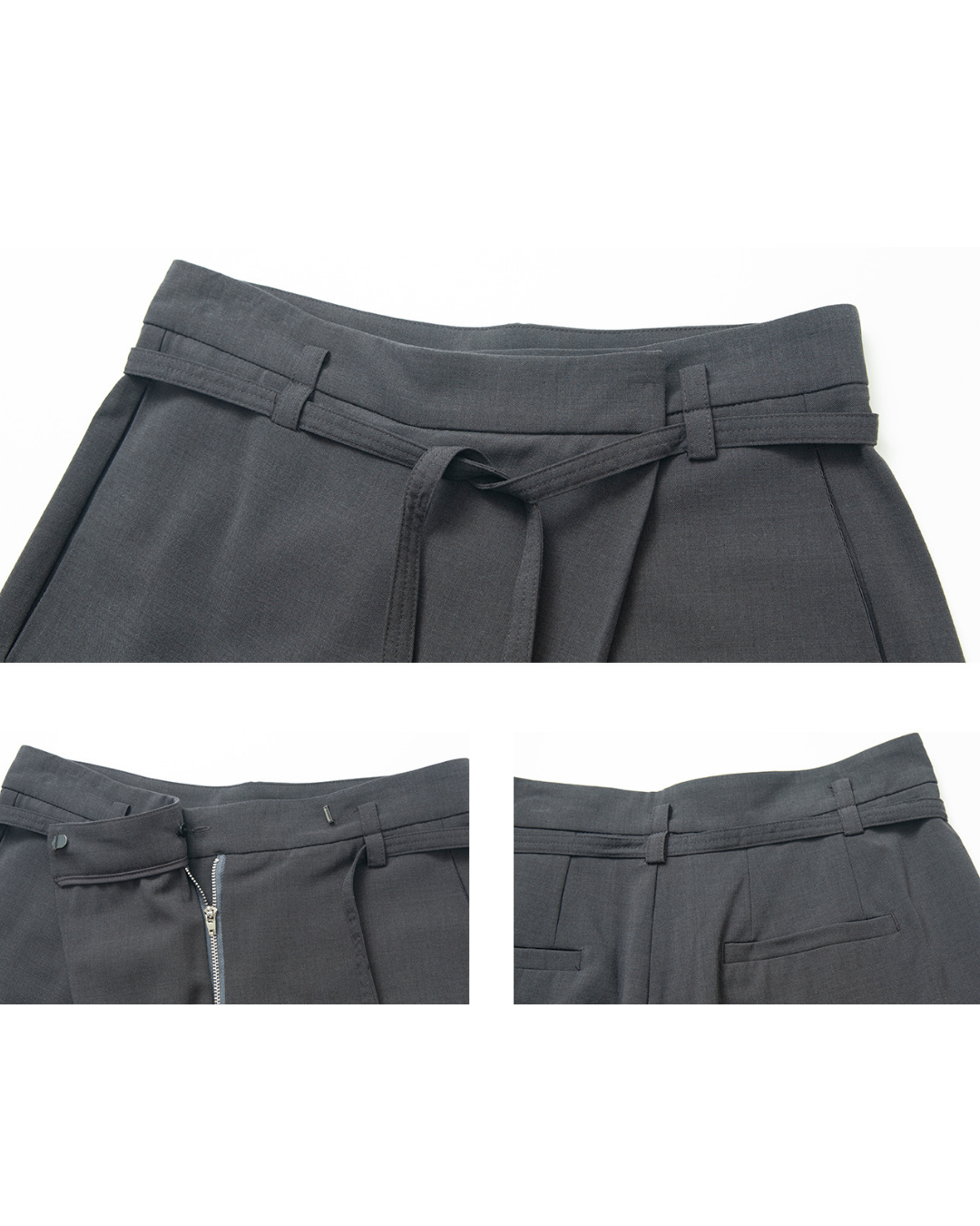 ハイウエストラップカジュアルパンツ 10209