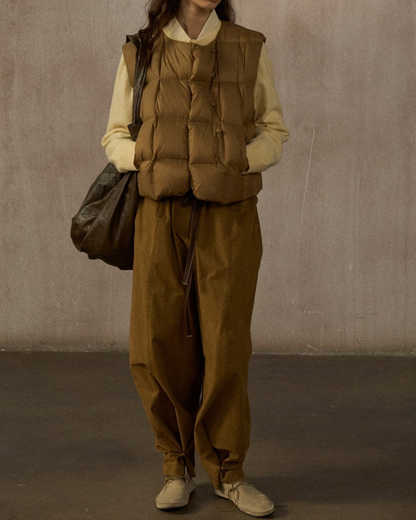 キルティングダウンショートベスト 10242